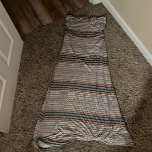 Strapless long dress